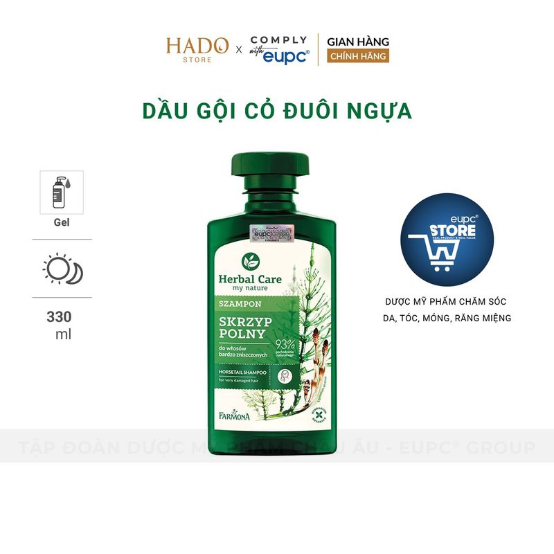 Dầu gội cỏ đuôi ngựa cho tóc hư tổn Farmona Herbal Care 330ml