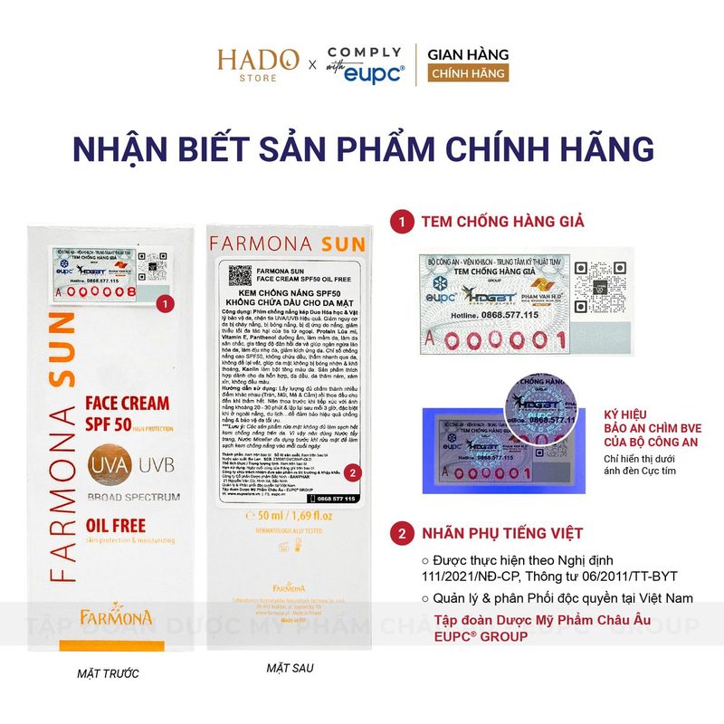 Kem chống nắng không dầu SPF50 cho da mặt Farmona Sun 50ml - ảnh 4