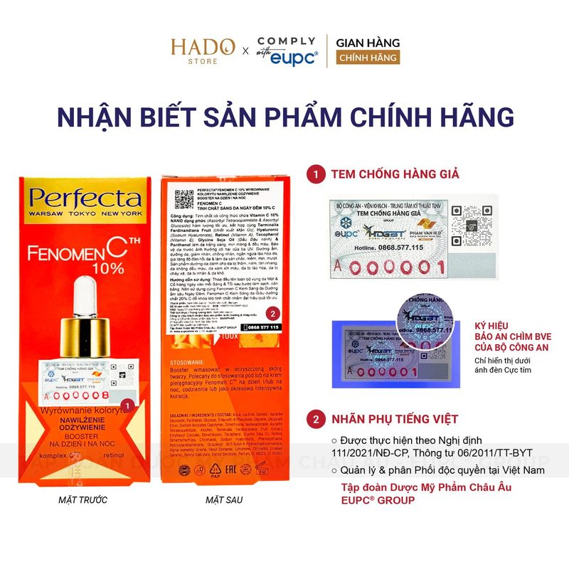 Tinh chất sáng da 10% Vitamin C Perfecta Fenomen C 15ml - ảnh 4