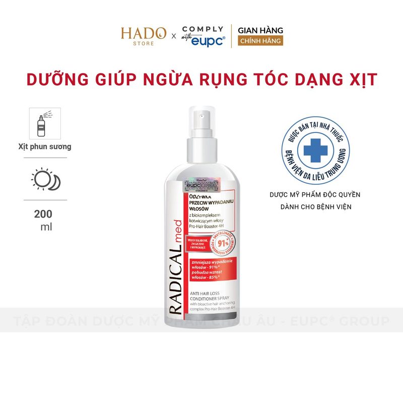 Xịt dưỡng tóc giảm gãy rụng Farmona Radical Med 200ml