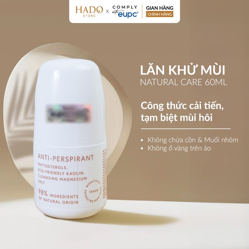 Lăn khử mùi không cồn, không muối nhôm Ziaja Natural Care 60ml